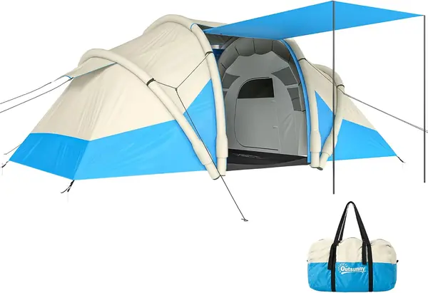 Aufblasbares Campingzelt mit Luftpumpe