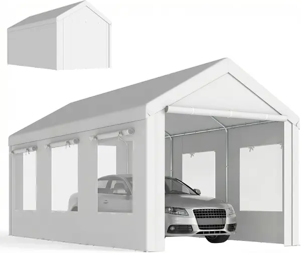 Carport 3 x 6 m UV-Schutz 30+ Mobile Garage mit