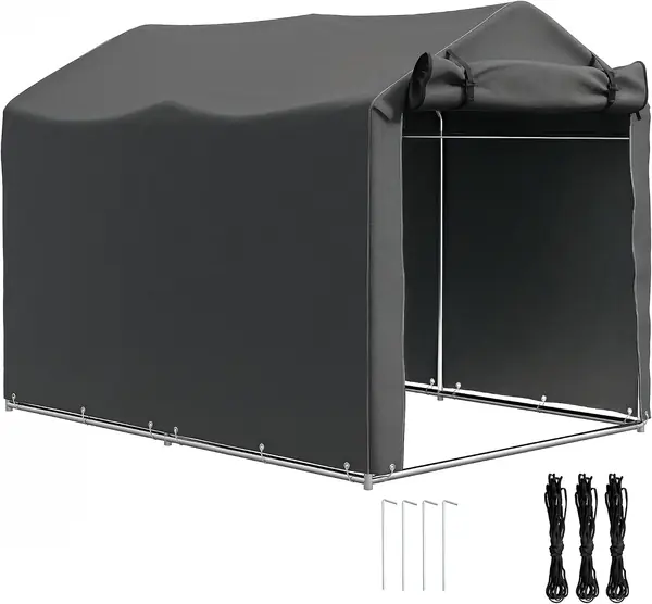 Garagenzelt – wasserdicht Zeltgarage mit Rolltür, Garten
