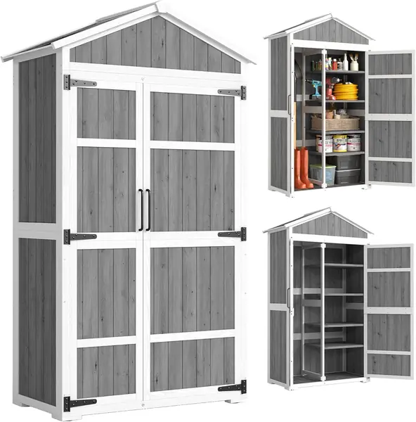 Gartenschrank aus Holz – Gartenhaus für den Außenbereich