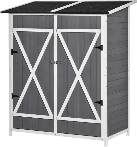 Gartenschrank Geräteschuppen mit 2 Tür Geräteschrank mit