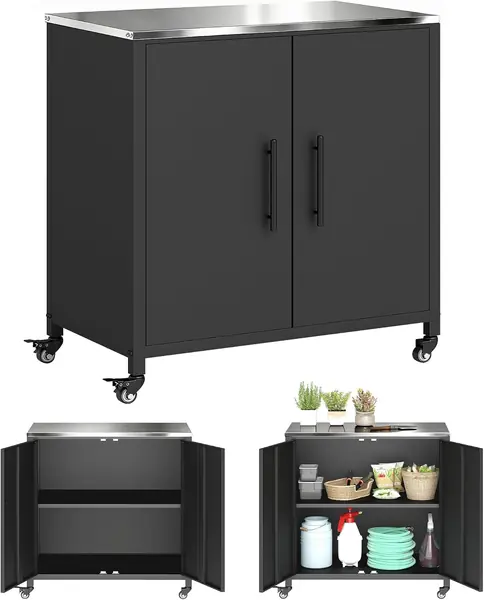 Gartenschrank mit Pflanztisch Geräteschuppen mit