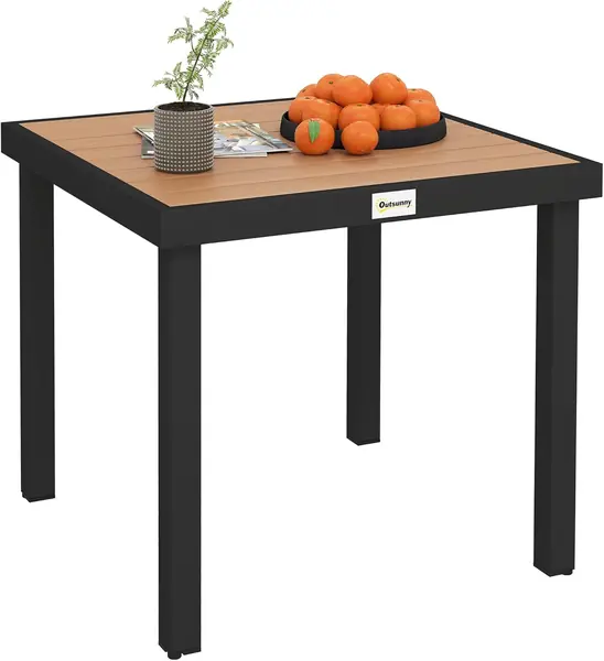 Gartentisch für 4 Personen Esstisch Aluminiumtisch