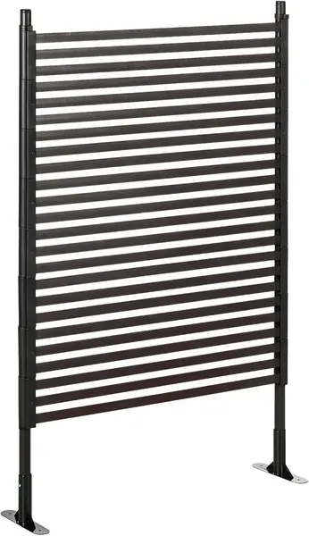 Gartenzaun Zaun aus Metall 93 x 150 cm hoch Dekorativer