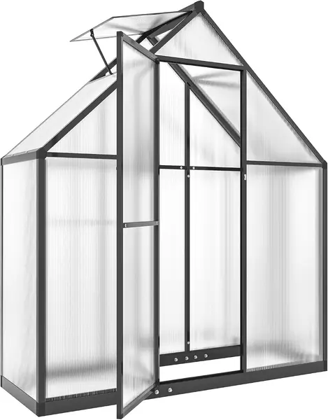 Gewächshaus aus Aluminium und Polycarbonat