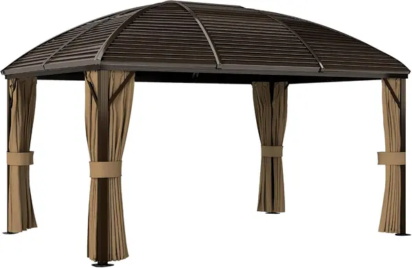 Pavillon mit Hardtop – Haken, Seitenteile