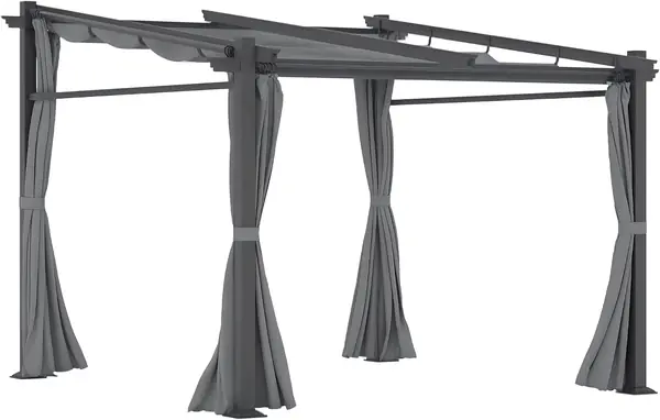 Terrassendach Pergola ca. 3x3m Terrassendachung Garten